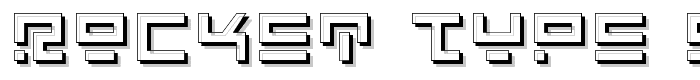 Rocket Type Shadow font
